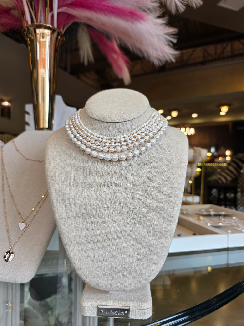 Dainty Freshwater Pearl Necklace White Natural Pearls