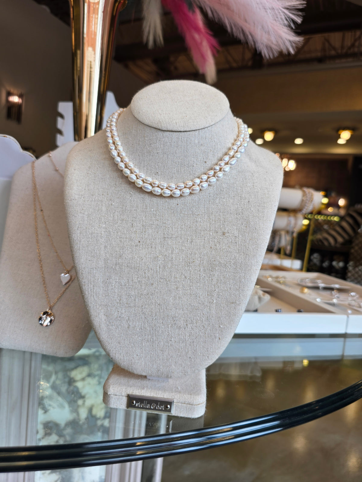 Dainty Freshwater Pearl Necklace White Natural Pearls